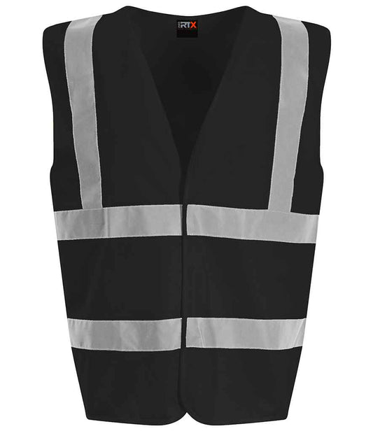 Pro RTX High Visibility Waistcoat | Black - Eg Clothing UK