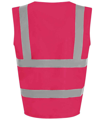 Pro RTX High Visibility Waistcoat | Pink - Eg Clothing UK