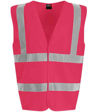 Pro RTX High Visibility Waistcoat | Pink - Eg Clothing UK