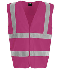 Pro RTX High Visibility Waistcoat | Raspberry - Eg Clothing UK