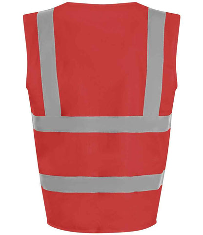Pro RTX High Visibility Waistcoat | Red - Eg Clothing UK
