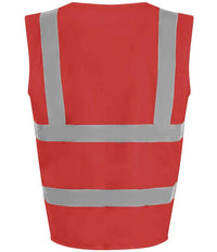 Pro RTX High Visibility Waistcoat | Red - Eg Clothing UK