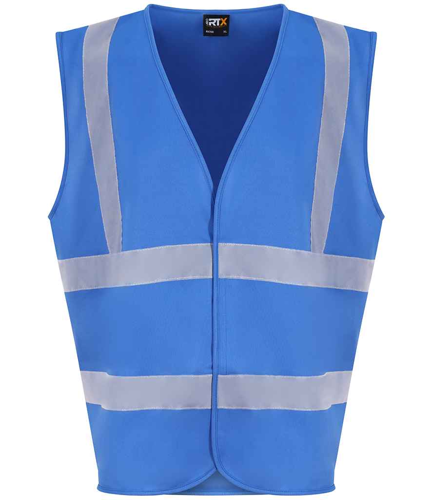 Pro RTX High Visibility Waistcoat | Sapphire Blue - Eg Clothing UK