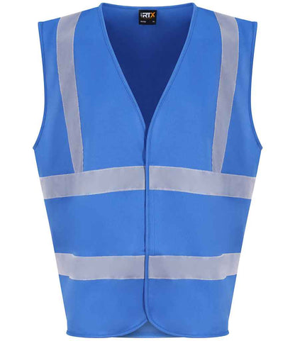 Pro RTX High Visibility Waistcoat | Sapphire Blue - Eg Clothing UK