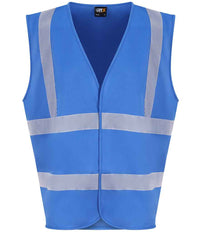 Pro RTX High Visibility Waistcoat | Sapphire Blue - Eg Clothing UK