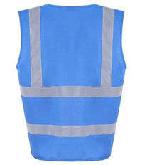 Pro RTX High Visibility Waistcoat | Sapphire Blue - Eg Clothing UK