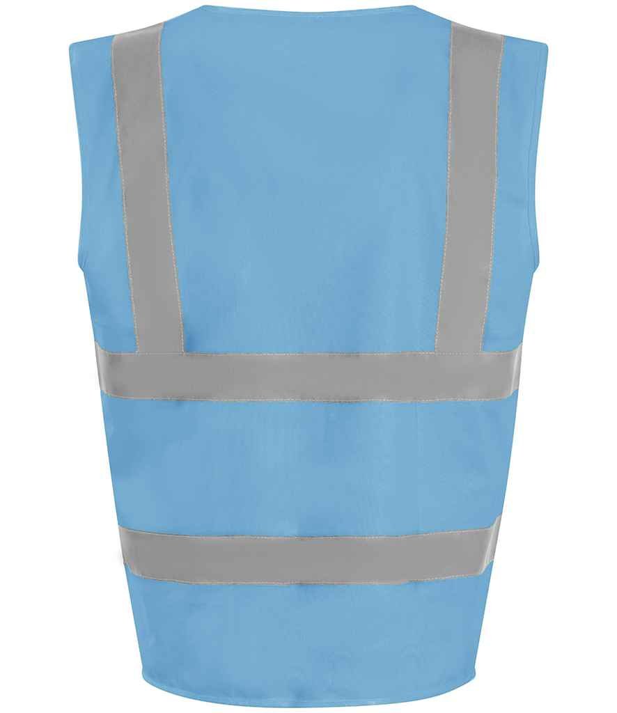 Pro RTX High Visibility Waistcoat | Sky Blue - Eg Clothing UK