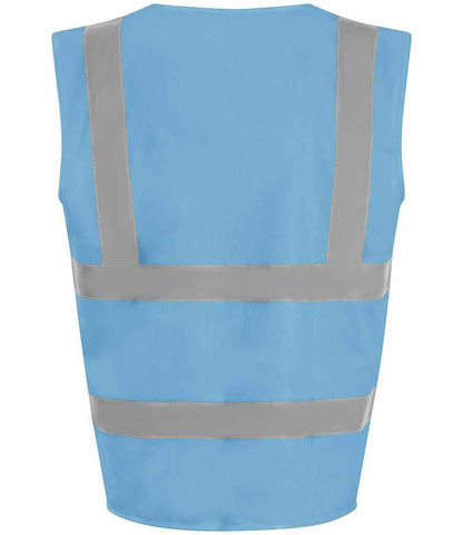 Pro RTX High Visibility Waistcoat | Sky Blue - Eg Clothing UK