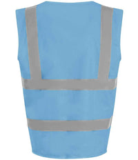 Pro RTX High Visibility Waistcoat | Sky Blue - Eg Clothing UK
