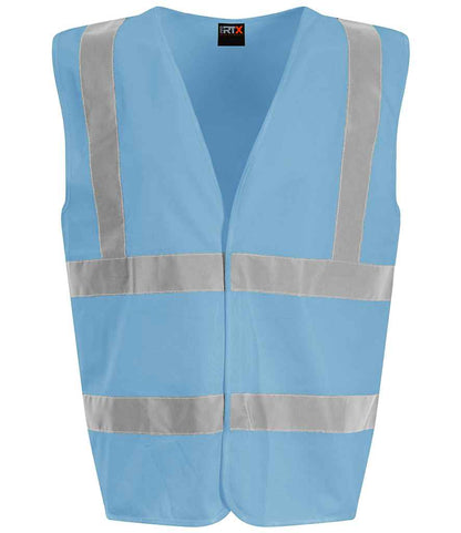 Pro RTX High Visibility Waistcoat | Sky Blue - Eg Clothing UK