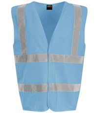 Pro RTX High Visibility Waistcoat | Sky Blue - Eg Clothing UK
