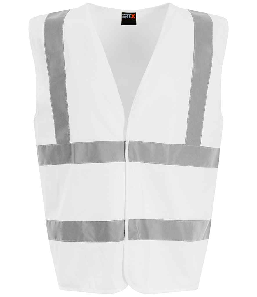 Pro RTX High Visibility Waistcoat | White - Eg Clothing UK