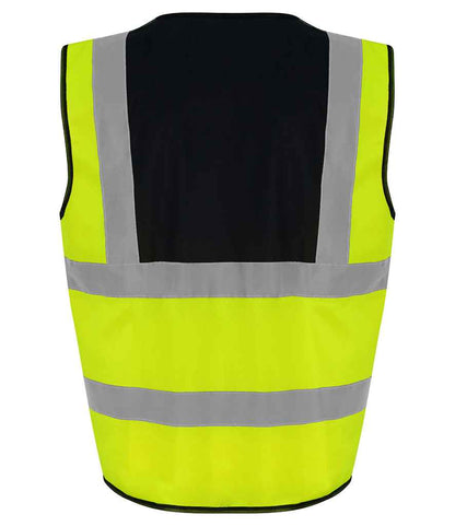 Pro RTX High Visibility Waistcoat | Yellow/Black - Eg Clothing UK