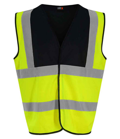 Pro RTX High Visibility Waistcoat | Yellow/Black - Eg Clothing UK