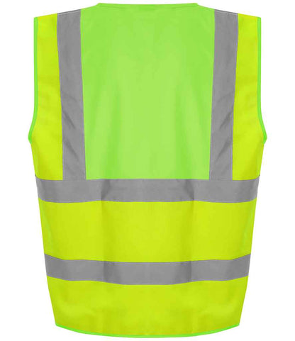 Pro RTX High Visibility Waistcoat | Yellow/Lime Green - Eg Clothing UK