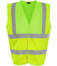 Pro RTX High Visibility Waistcoat | Yellow/Lime Green - Eg Clothing UK