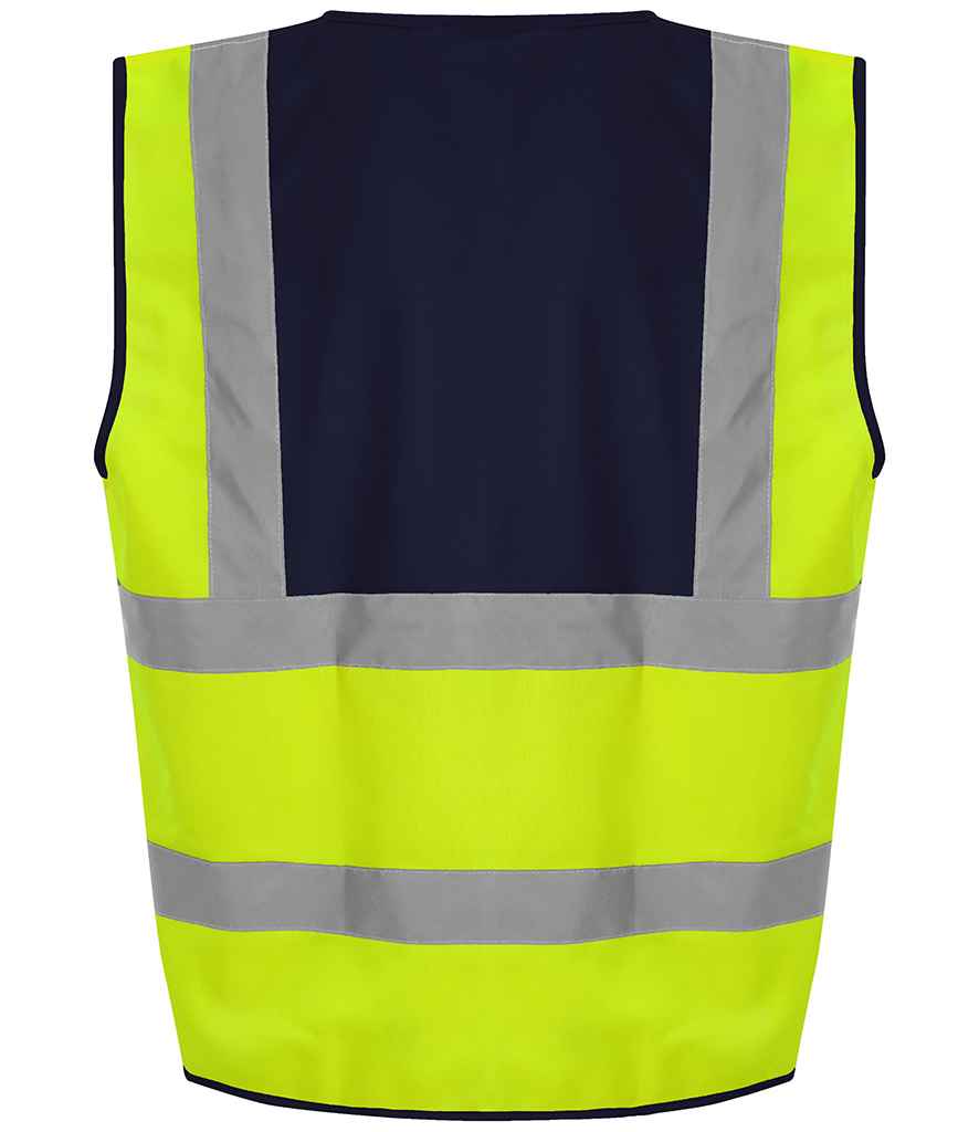 Pro RTX High Visibility Waistcoat | Yellow/Navy - Eg Clothing UK