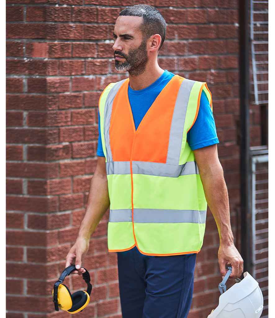 Pro RTX High Visibility Waistcoat | Yellow/Orange - Eg Clothing UK