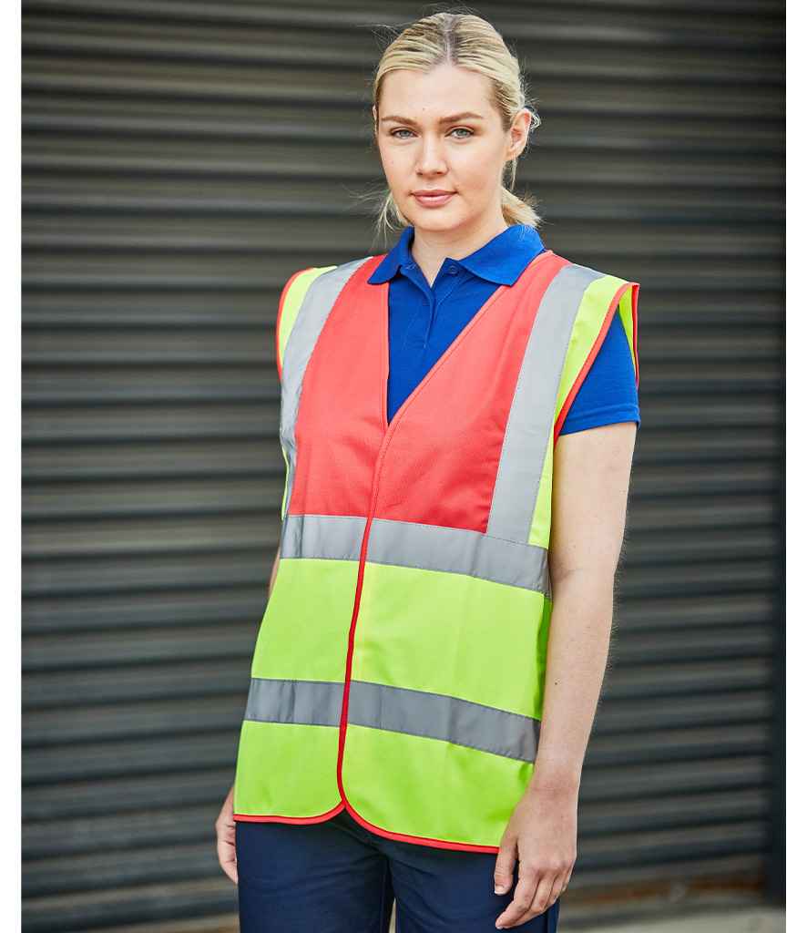 Pro RTX High Visibility Waistcoat | Yellow/Red - Eg Clothing UK