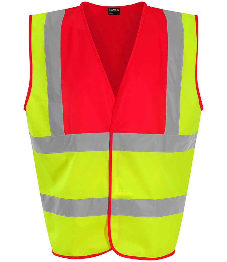Pro RTX High Visibility Waistcoat | Yellow/Red - Eg Clothing UK