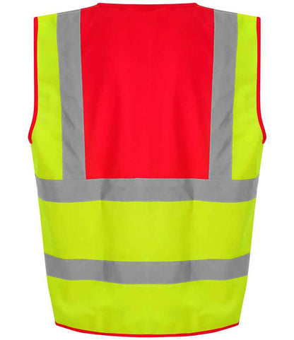 Pro RTX High Visibility Waistcoat | Yellow/Red - Eg Clothing UK