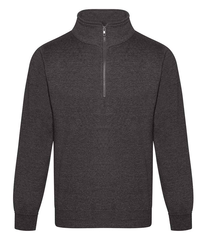 Pro RTX Pro 1/4 Neck Zip Sweatshirt | Charcoal - Eg Clothing UK