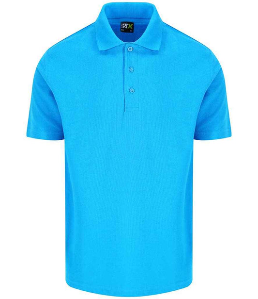 Pro RTX Pro Piqué Polo Shirt | Turquoise Blue - Eg Clothing UK