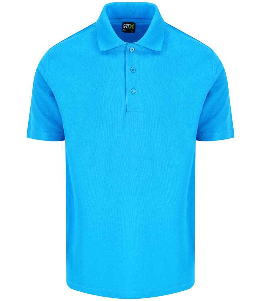 Pro RTX Pro Piqué Polo Shirt | Turquoise Blue - Eg Clothing UK