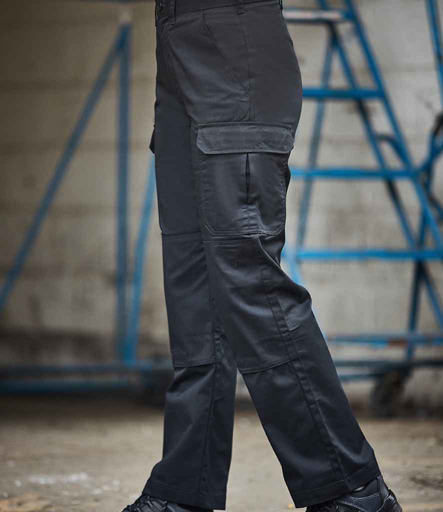 Pro RTX Pro Workwear Cargo Trousers | Black - Eg Clothing UK