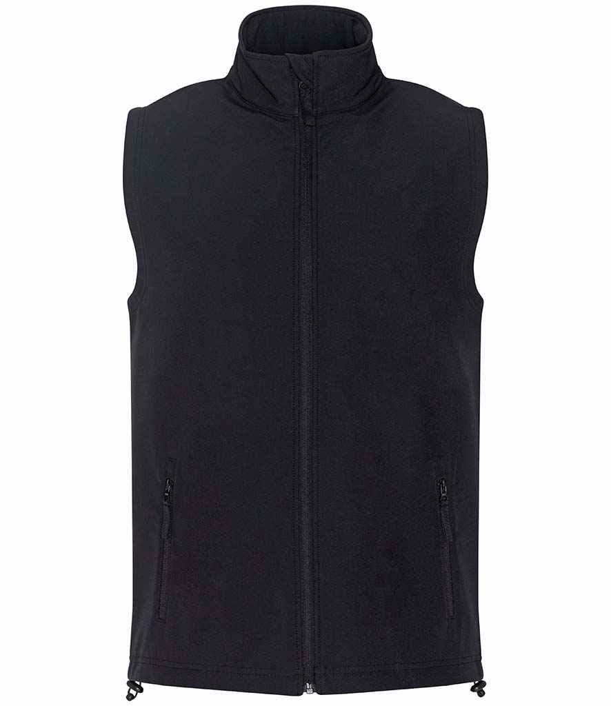 Pro RTX Two Layer Soft Shell Gilet | Black - Eg Clothing UK