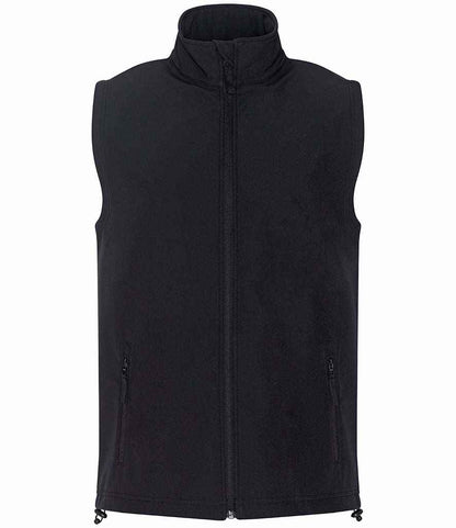 Pro RTX Two Layer Soft Shell Gilet | Black - Eg Clothing UK