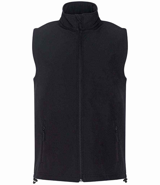Pro RTX Two Layer Soft Shell Gilet | Black - Eg Clothing UK