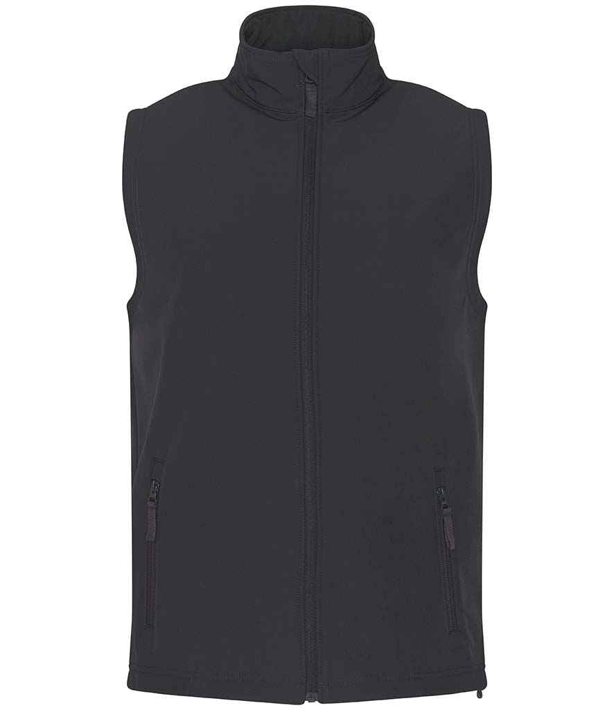 Pro RTX Two Layer Soft Shell Gilet | Charcoal - Eg Clothing UK