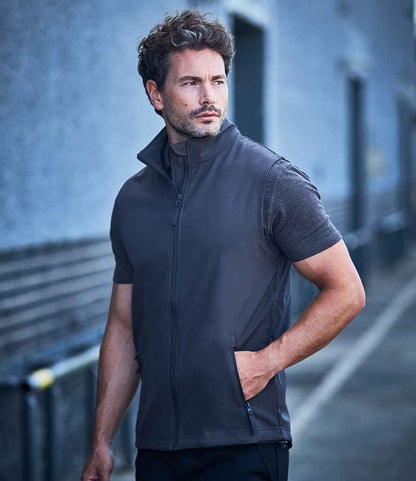 Pro RTX Two Layer Soft Shell Gilet | Charcoal - Eg Clothing UK
