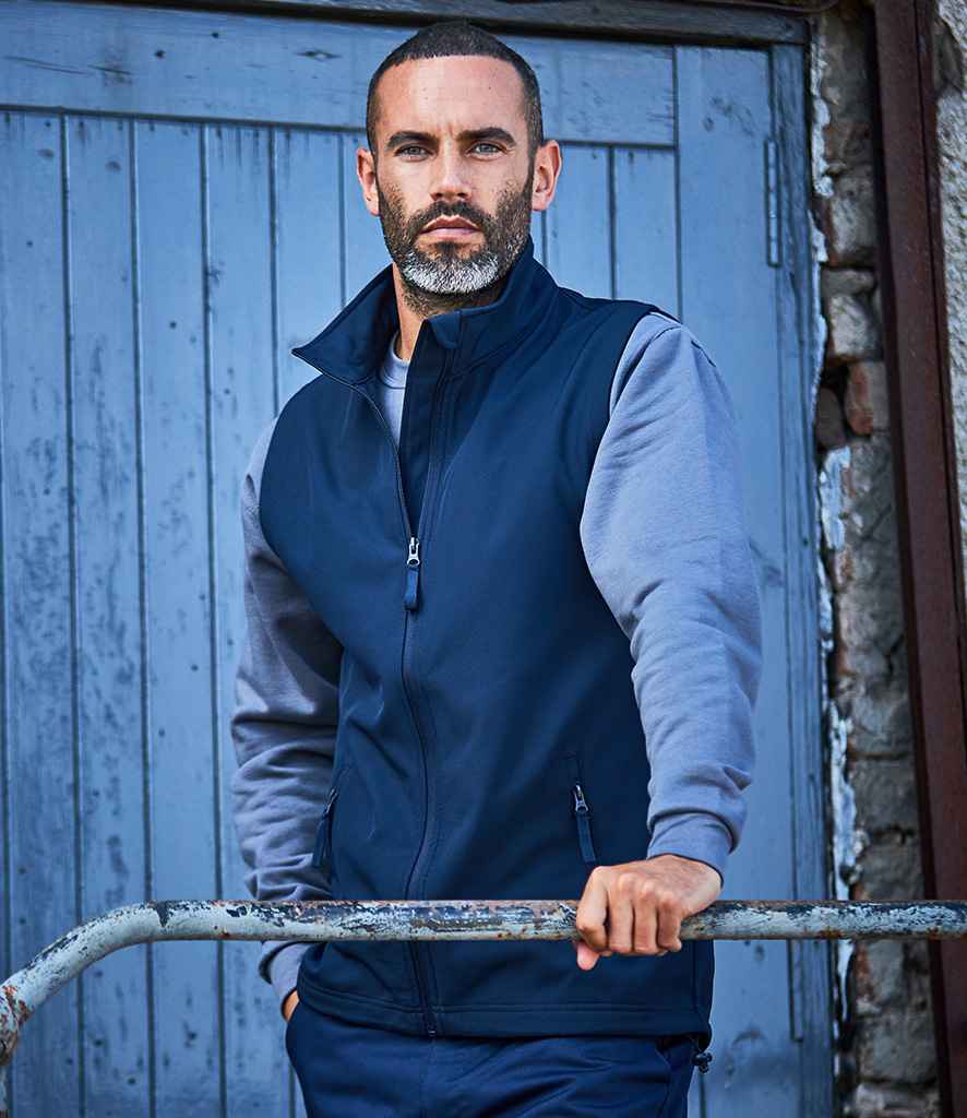Pro RTX Two Layer Soft Shell Gilet | Navy - Eg Clothing UK