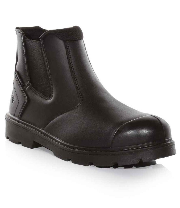 Regatta Safety Footwear Waterproof S3 Dealer Boots | Black - Eg Clothing UK