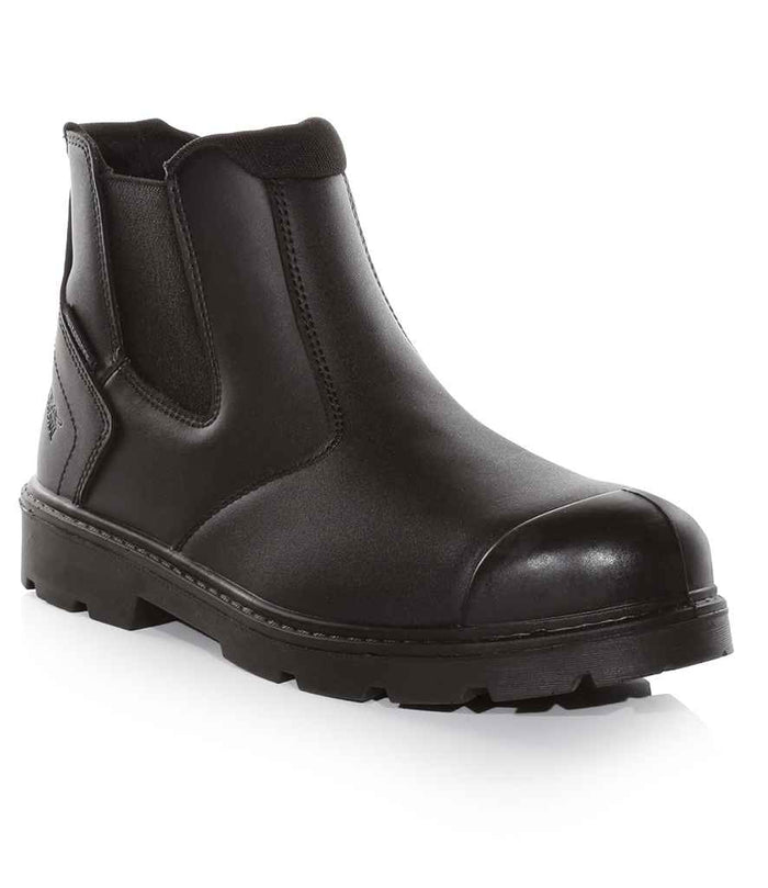 Regatta Safety Footwear Waterproof S3 Dealer Boots | Black - Eg Clothing UK