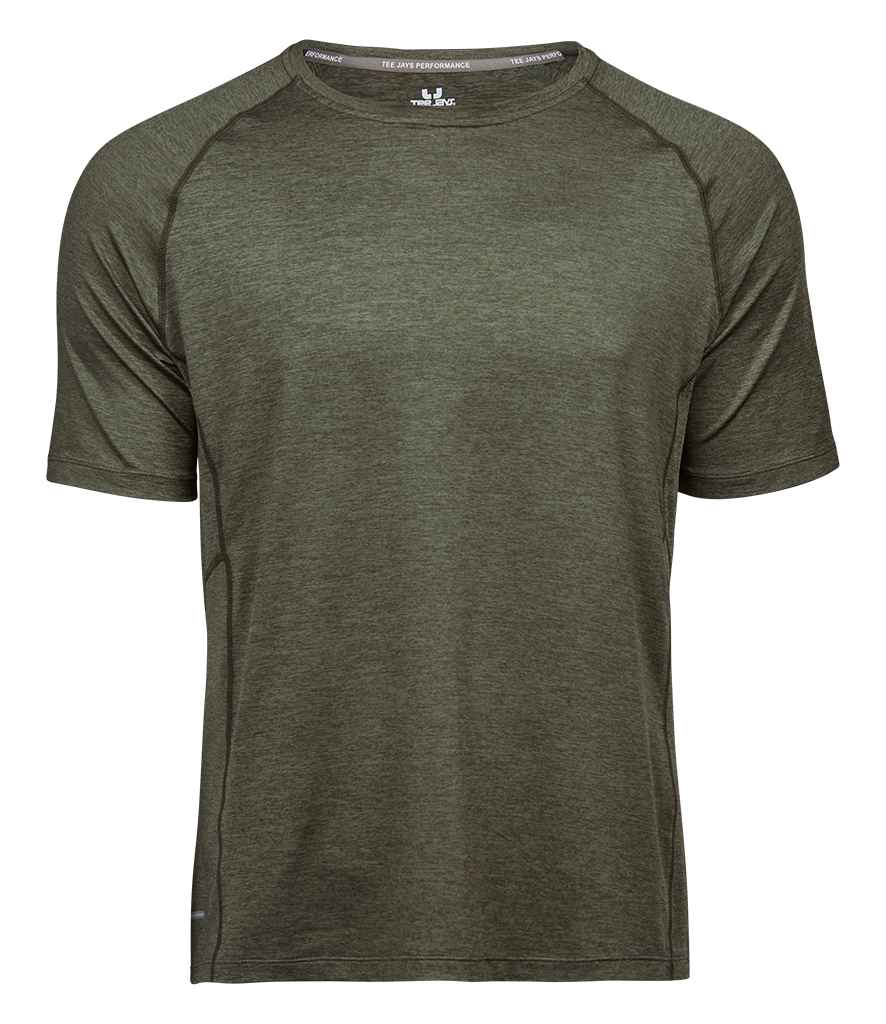 Tee Jays CoolDry™ T - Shirt | Olive Melange - Eg Clothing UK
