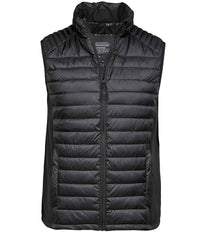 Tee Jays Crossover Padded Bodywarmer | Black/Black - Eg Clothing UK