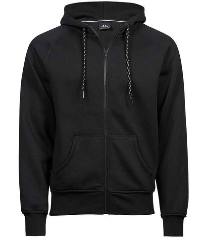Tee Jays Fashion Zip Hooded Sweatshirt brushed back fleece full-length front zip fashion-fit unisex hood