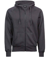 Tee Jays Fashion Zip Hooded Sweatshirt | Dark Grey - Eg Clothing UK