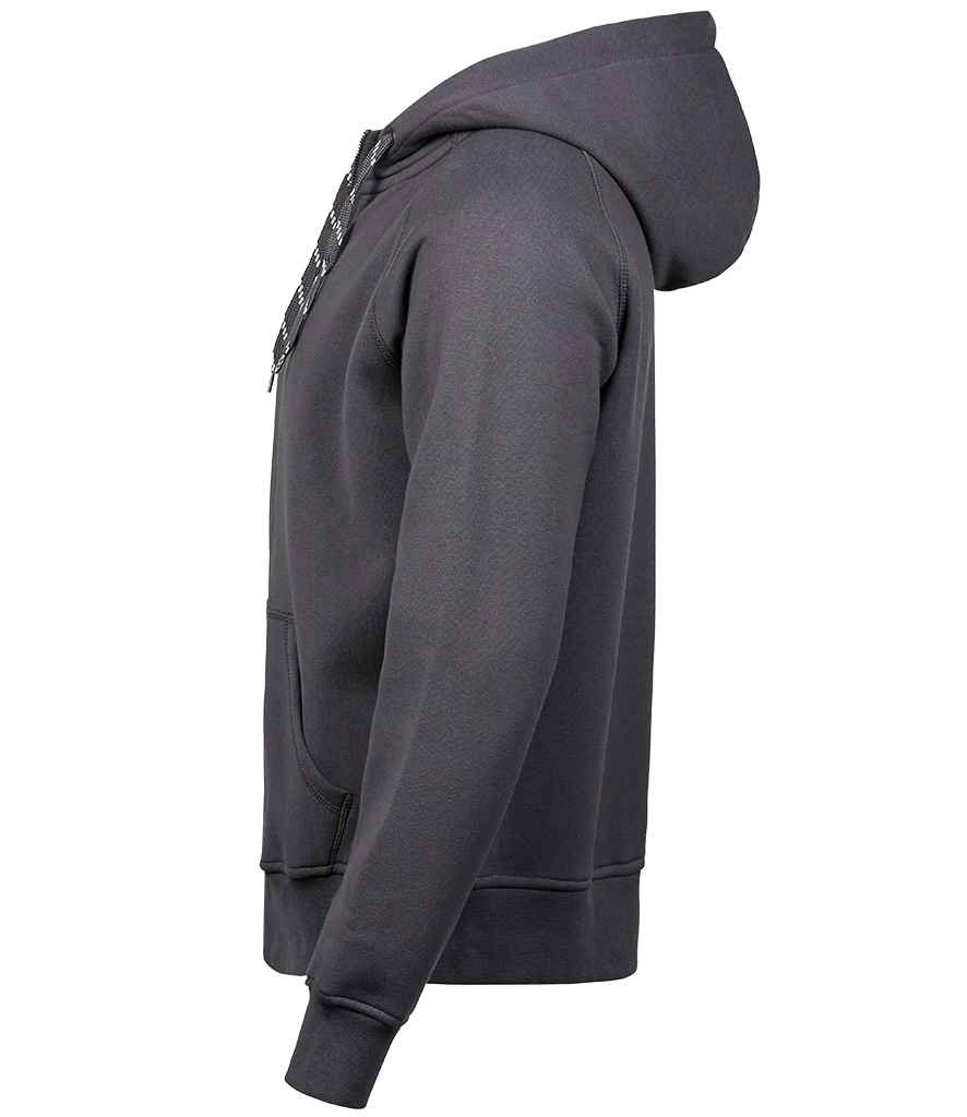Tee Jays Fashion Zip Hooded Sweatshirt | Dark Grey - Eg Clothing UK