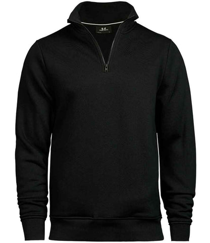 Tee Jays Half Zip Sweatshirt | Black - Eg Clothing UK