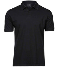 Tee Jays Heavy Cotton Piqué Polo Shirt | Black - Eg Clothing UK