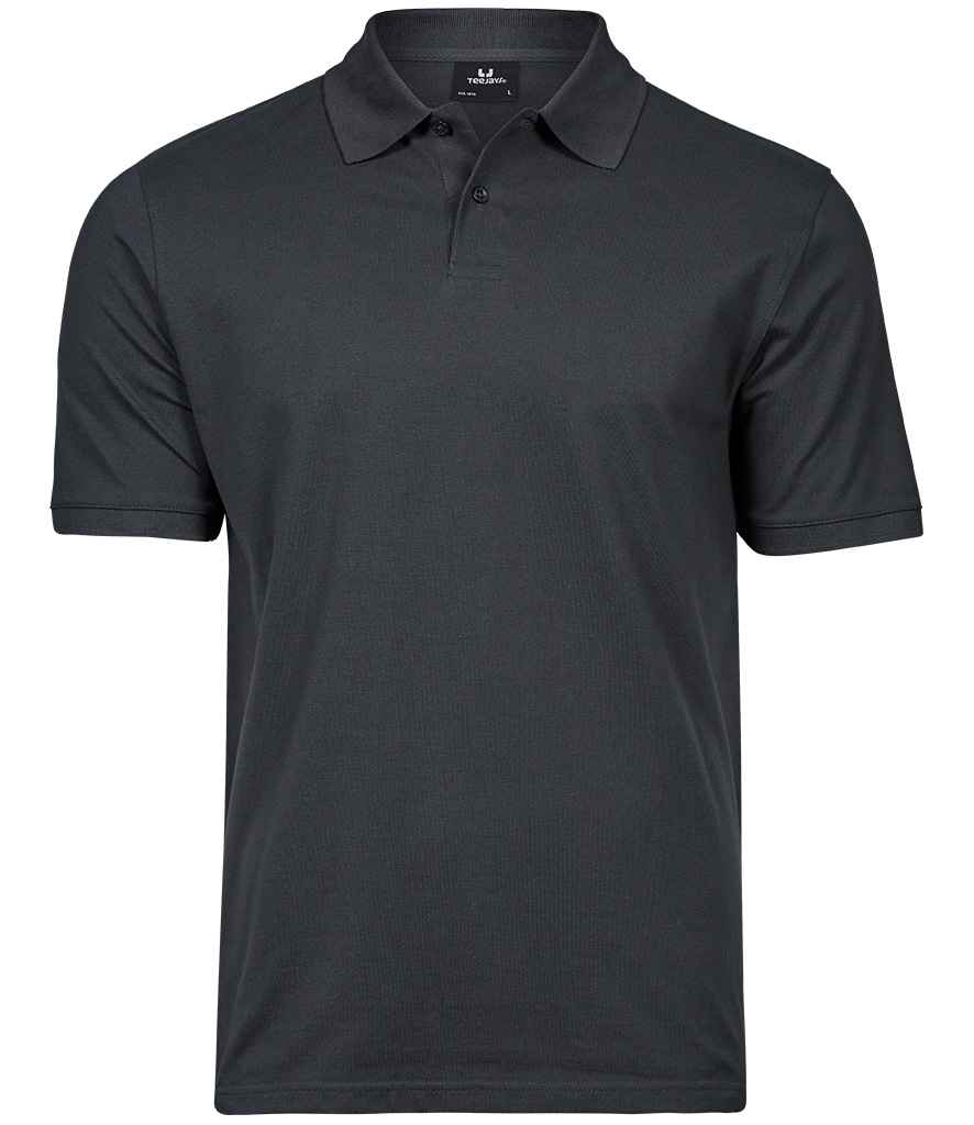 Tee Jays Heavy Cotton Piqué Polo Shirt | Dark Grey - Eg Clothing UK