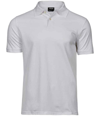 Tee Jays Heavy Cotton Piqué Polo Shirt | White - Eg Clothing UK