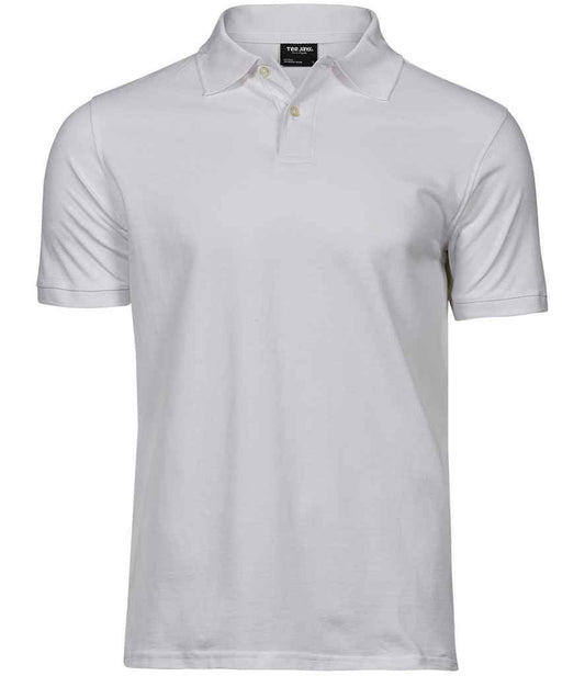 Tee Jays Heavy Cotton Piqué Polo Shirt | White - Eg Clothing UK