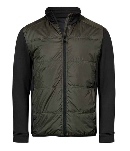 Tee Jays Hybrid - Stretch Jacket | Deep Green/Black - Eg Clothing UK