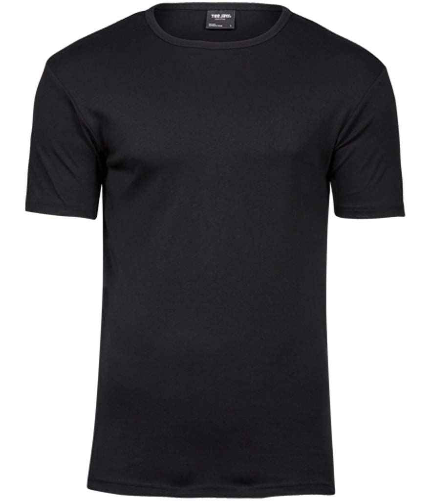 Tee Jays Interlock T - Shirt | Black - Eg Clothing UK