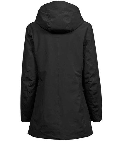 Tee Jays Ladies All Weather Parka Jacket | Black - Eg Clothing UK